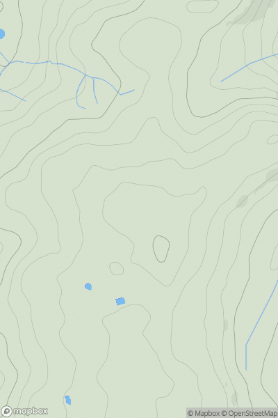 Thumbnail image for Little Hill [Welshpool to Hay-on-Wye] [SO074604] showing contour plot for surrounding peak